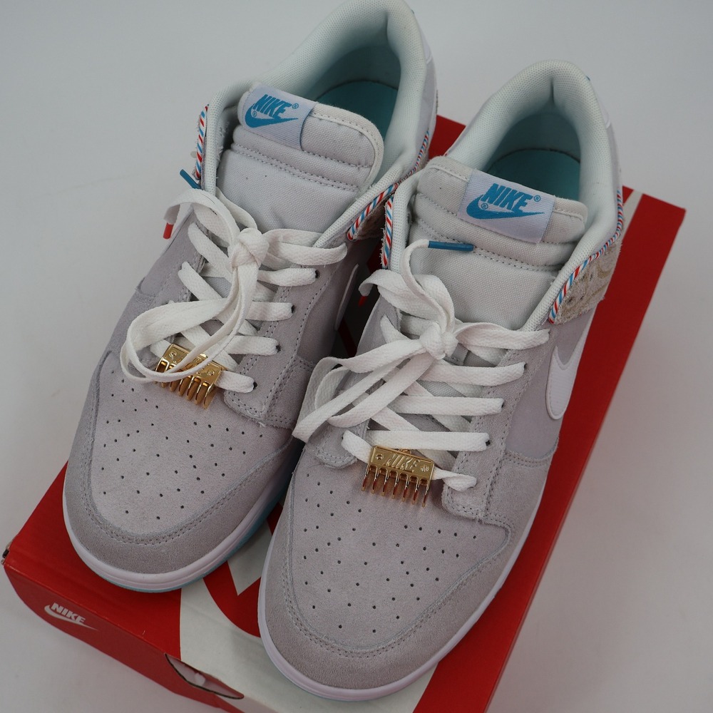Nike Dunk Low Retro SE Mens 12 Iris Whisper Barbershop Grey DH7614-500 - Picture 6 of 15